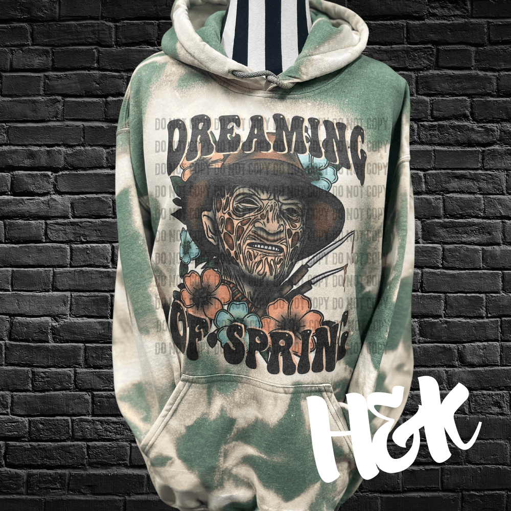 Dreaming Of Spring Bleached Hoodie