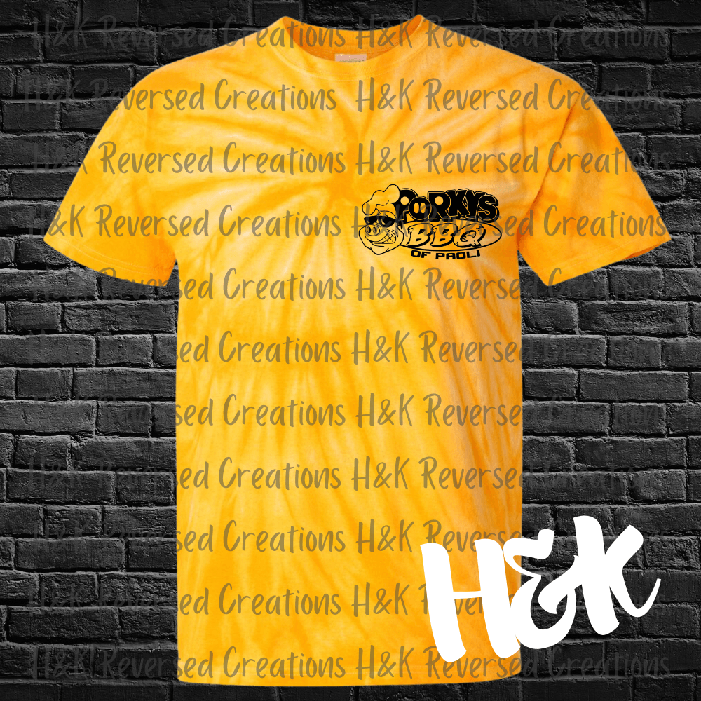 Porky's Tie Dye T-Shirt - H&K Reversed Creations 