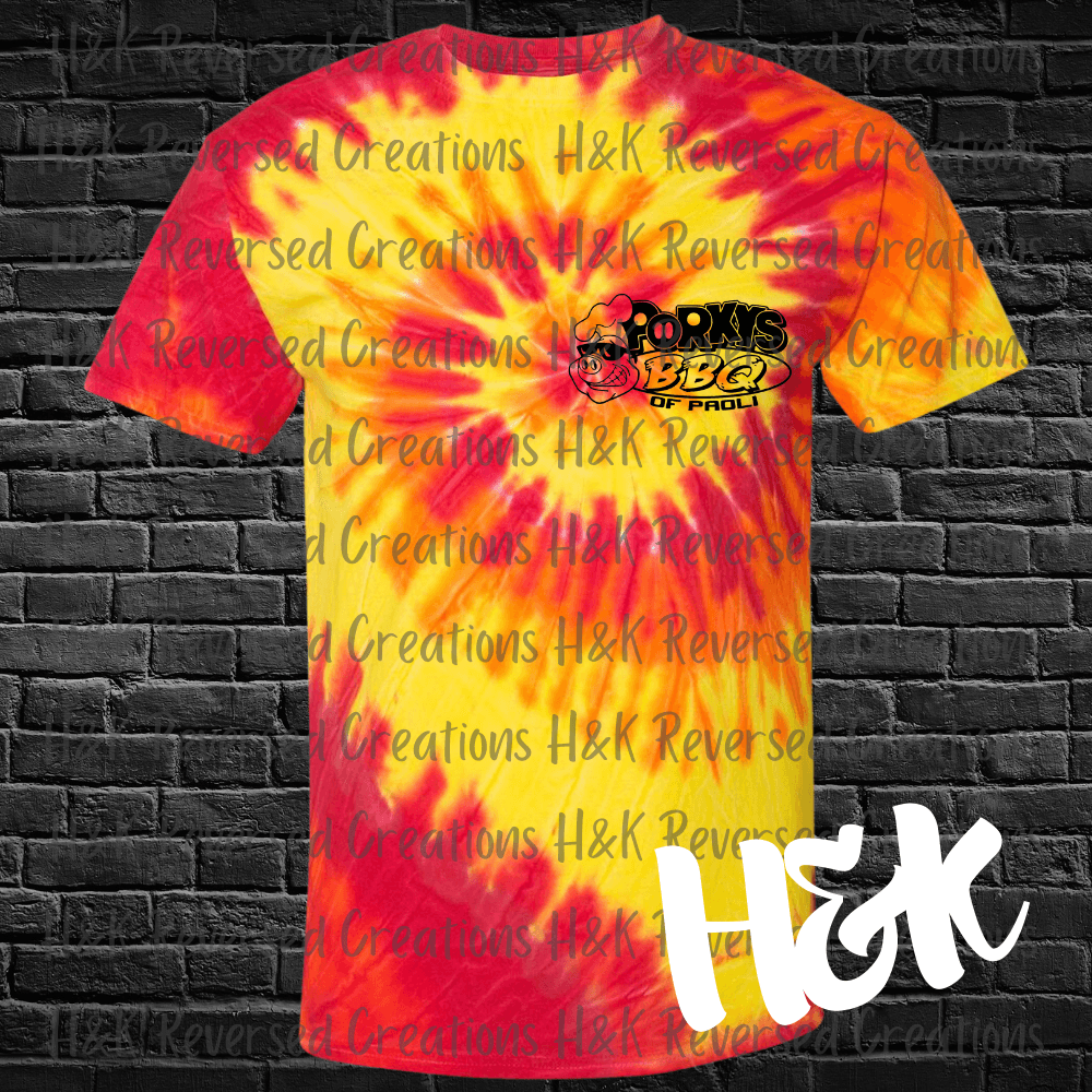 Porky's Tie Dye T-Shirt - H&K Reversed Creations 