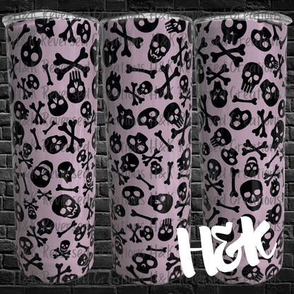 Purple Skull Tumbler