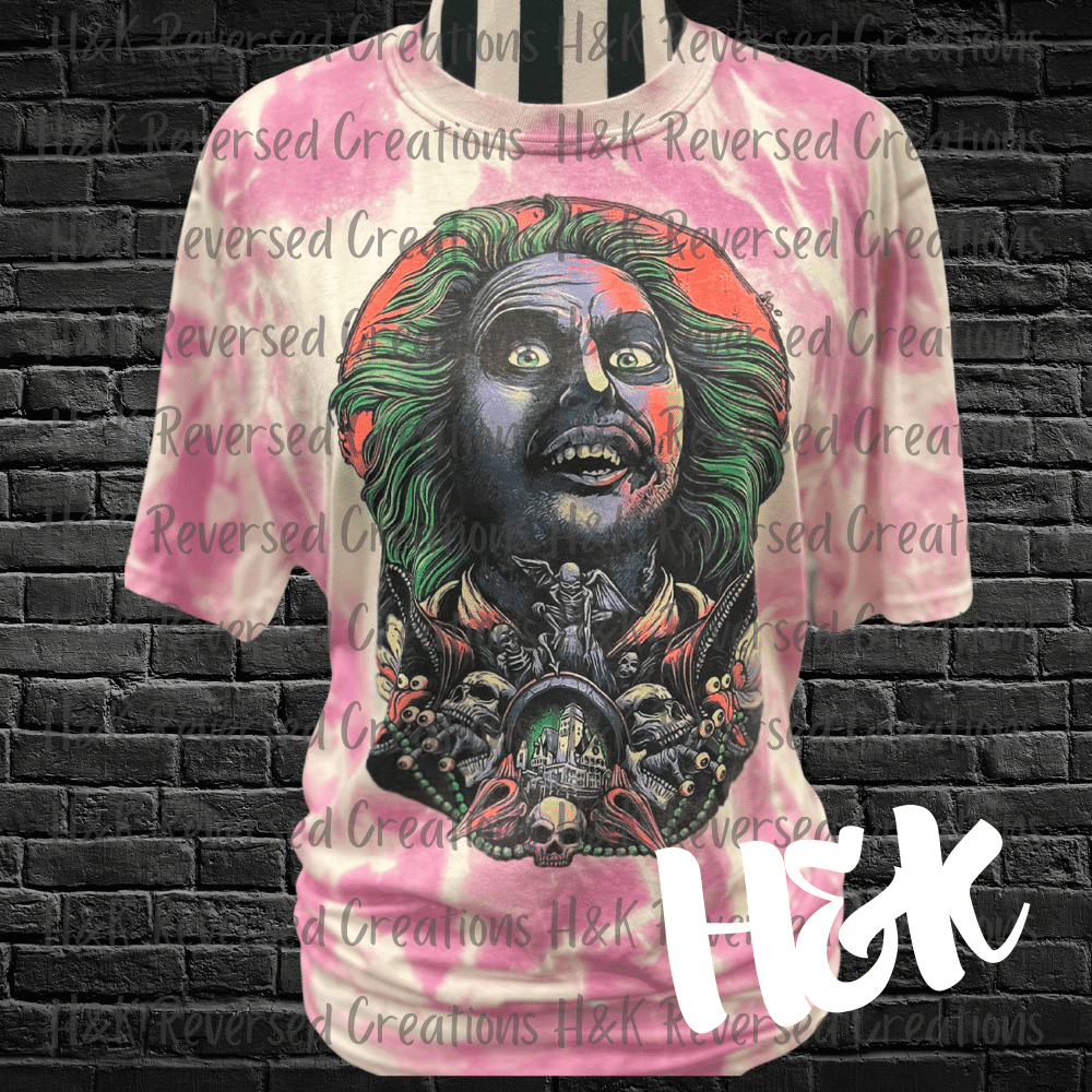 Bleached Beetlejuice Tee - H&K Reversed Creations 