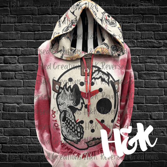 Bleached Jason Hoodie - H&K Reversed Creations 
