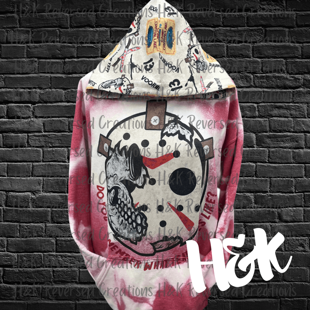 Bleached Jason Hoodie - H&K Reversed Creations 