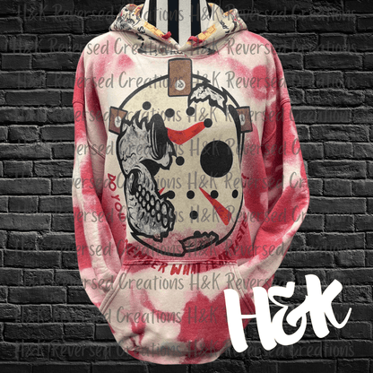 Bleached Jason Hoodie - H&K Reversed Creations 