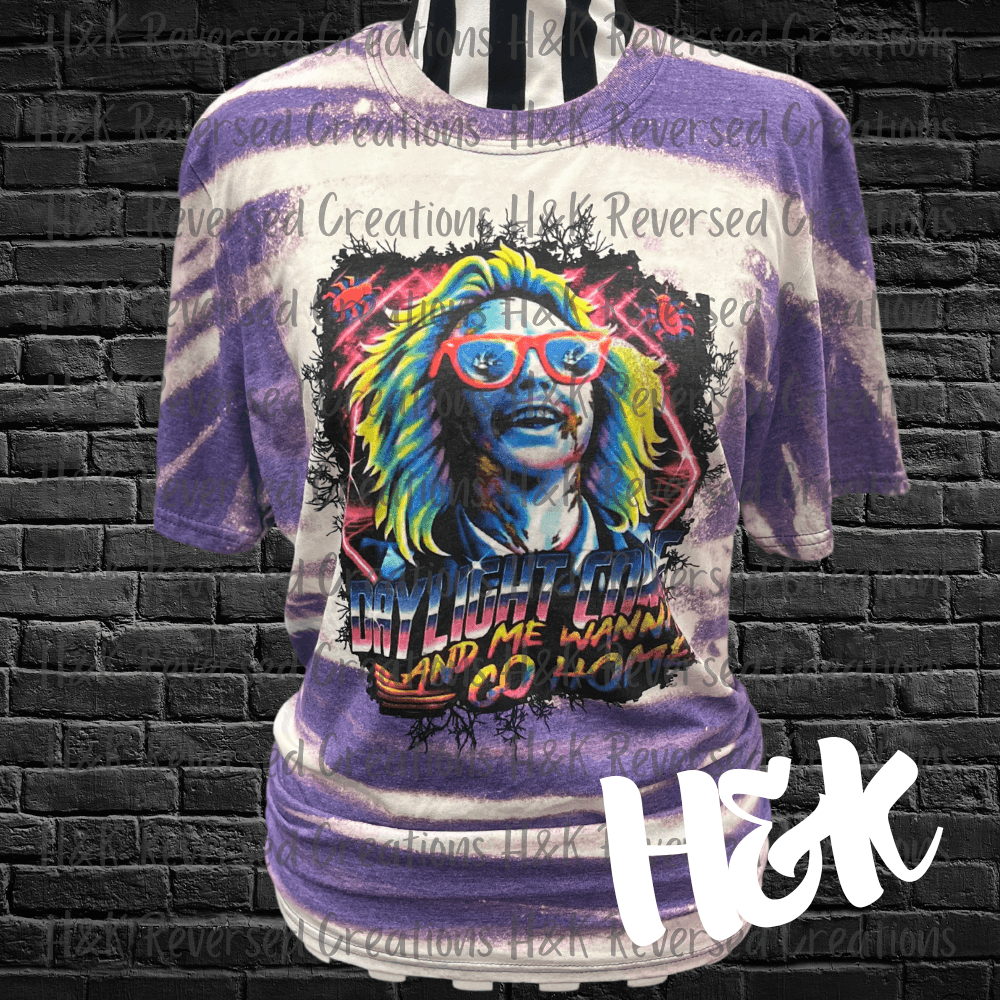 Beetlejuice Bleached Shirt - H&K Reversed Creations 