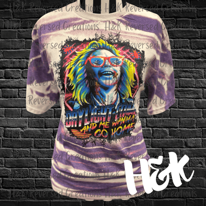 Beetlejuice Bleached Shirt - H&K Reversed Creations 