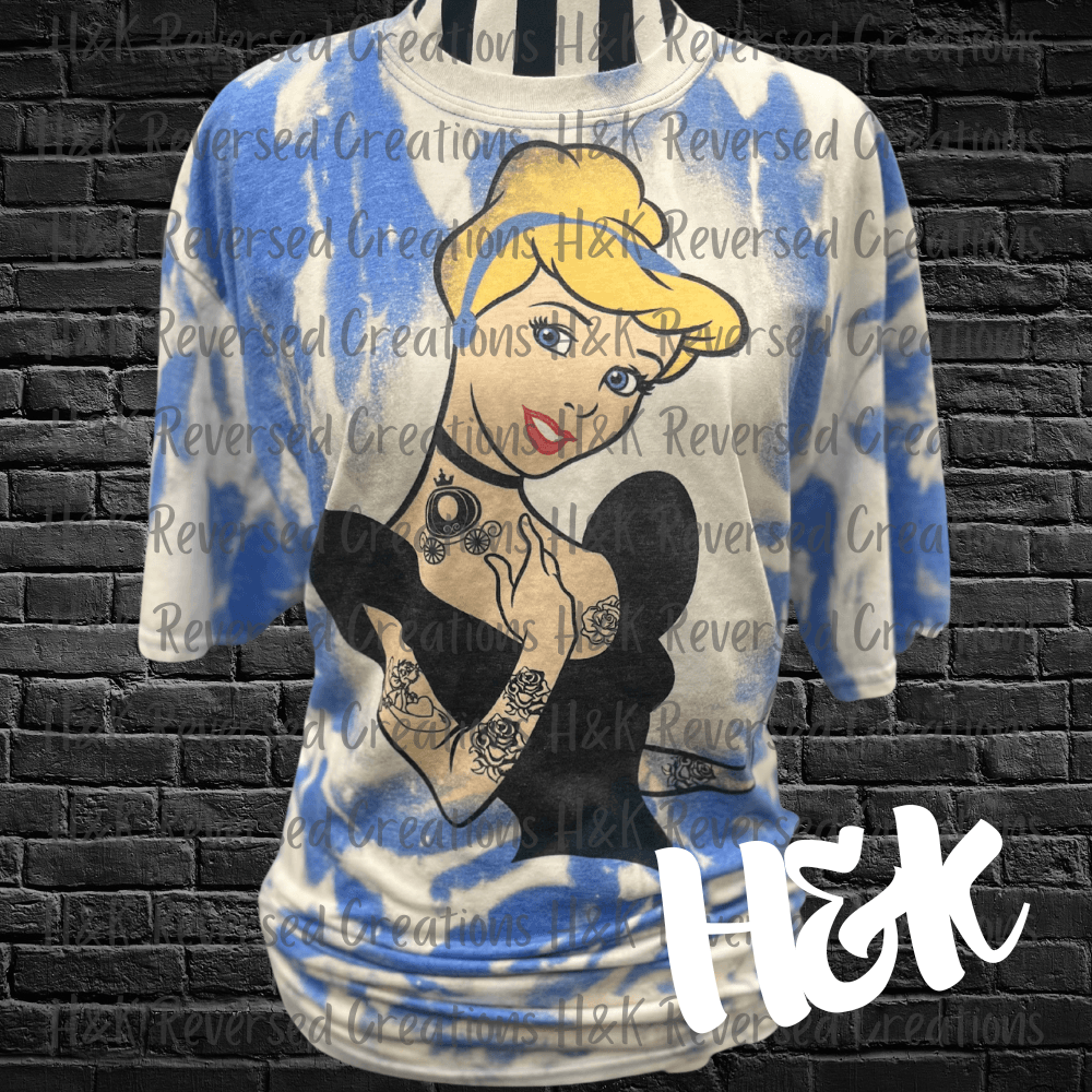 Princess Bleached Tee - H&K Reversed Creations 