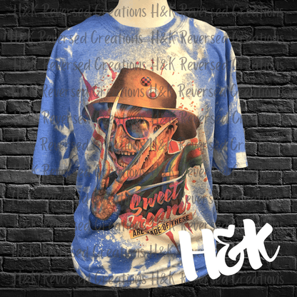 Bleached Freddy sweet dreams are made of these shirt - H&K Reversed Creations 