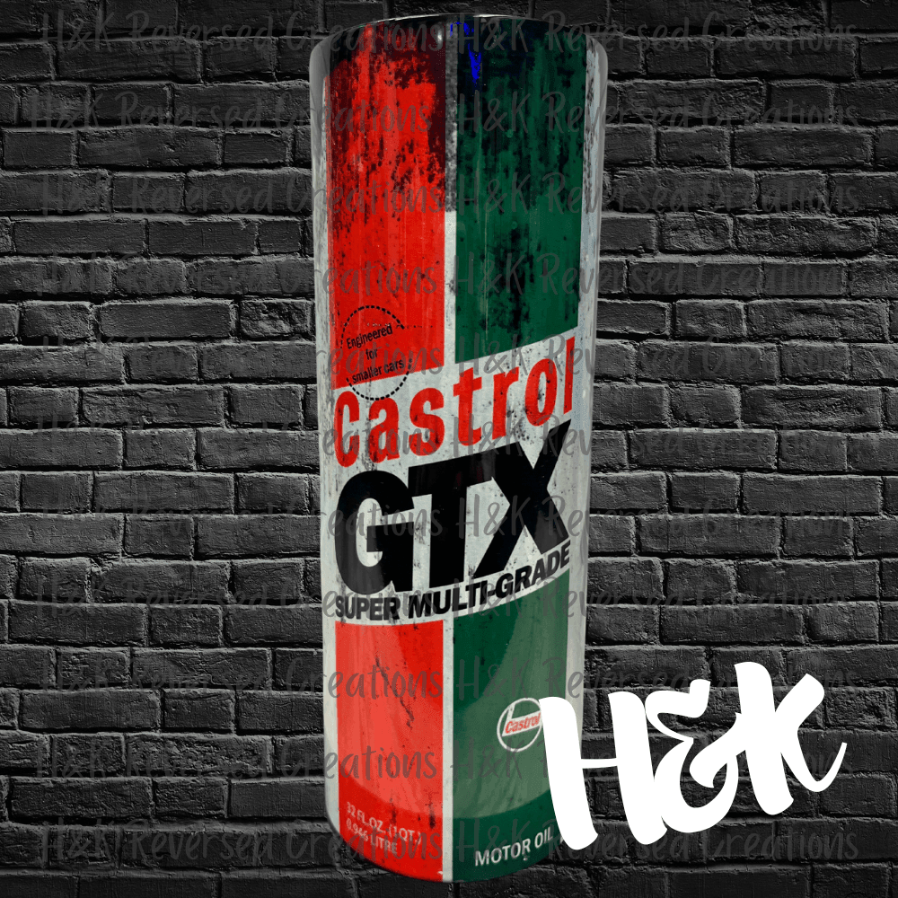 Castrol Tumbler - H&K Reversed Creations 