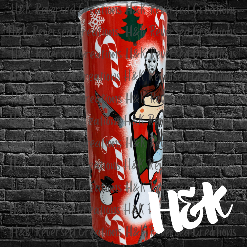 Cocoa and Horror Movies Tumbler - H&K Reversed Creations 