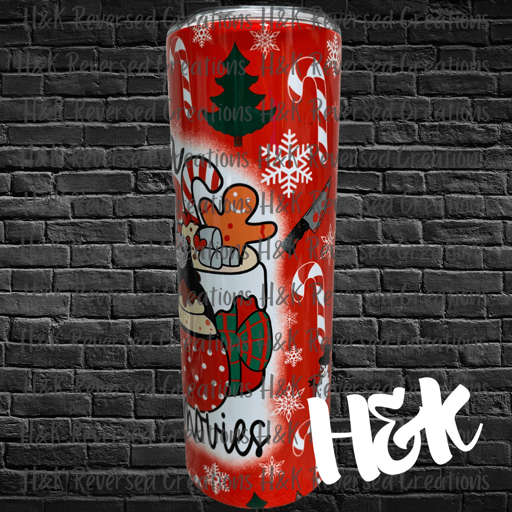 Cocoa and Horror Movies Tumbler - H&K Reversed Creations 