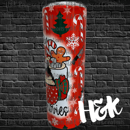Cocoa and Horror Movies Tumbler - H&K Reversed Creations 