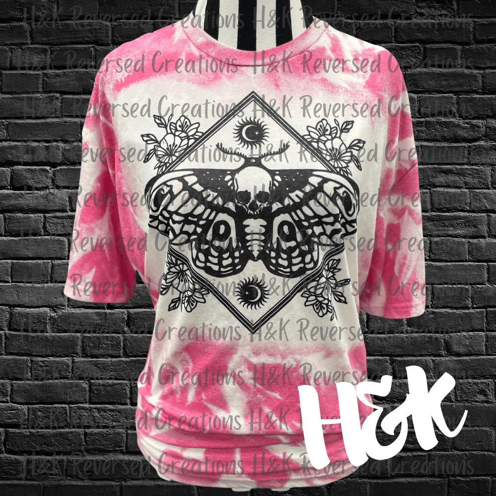 Moth Bleached Tee - H&K Reversed Creations 