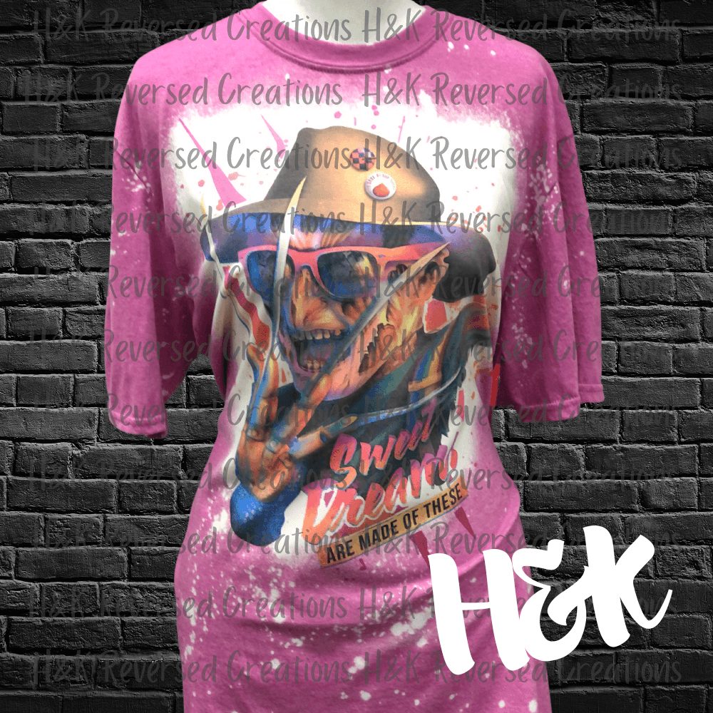 Bleached Freddy sweet dreams are made of these shirt - H&K Reversed Creations 