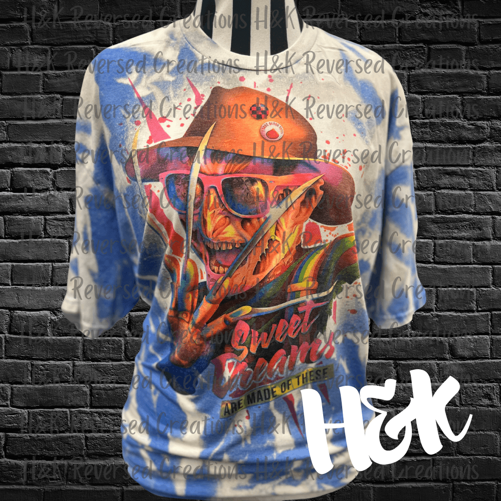 Bleached Freddy sweet dreams are made of these shirt - H&K Reversed Creations 