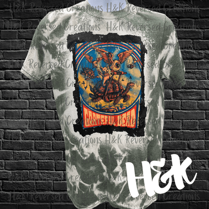 Grateful Dead Bleached Tee - H&K Reversed Creations 