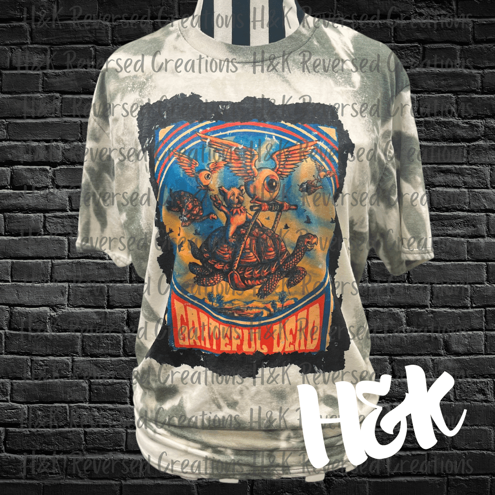 Grateful Dead Bleached Tee - H&K Reversed Creations 