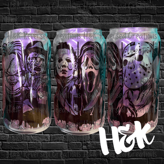 Horror Guys Iridescent Glass Can - H&K Reversed Creations 