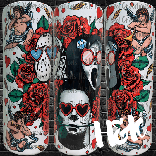 Horror Valentine Tumbler - H&K Reversed Creations 