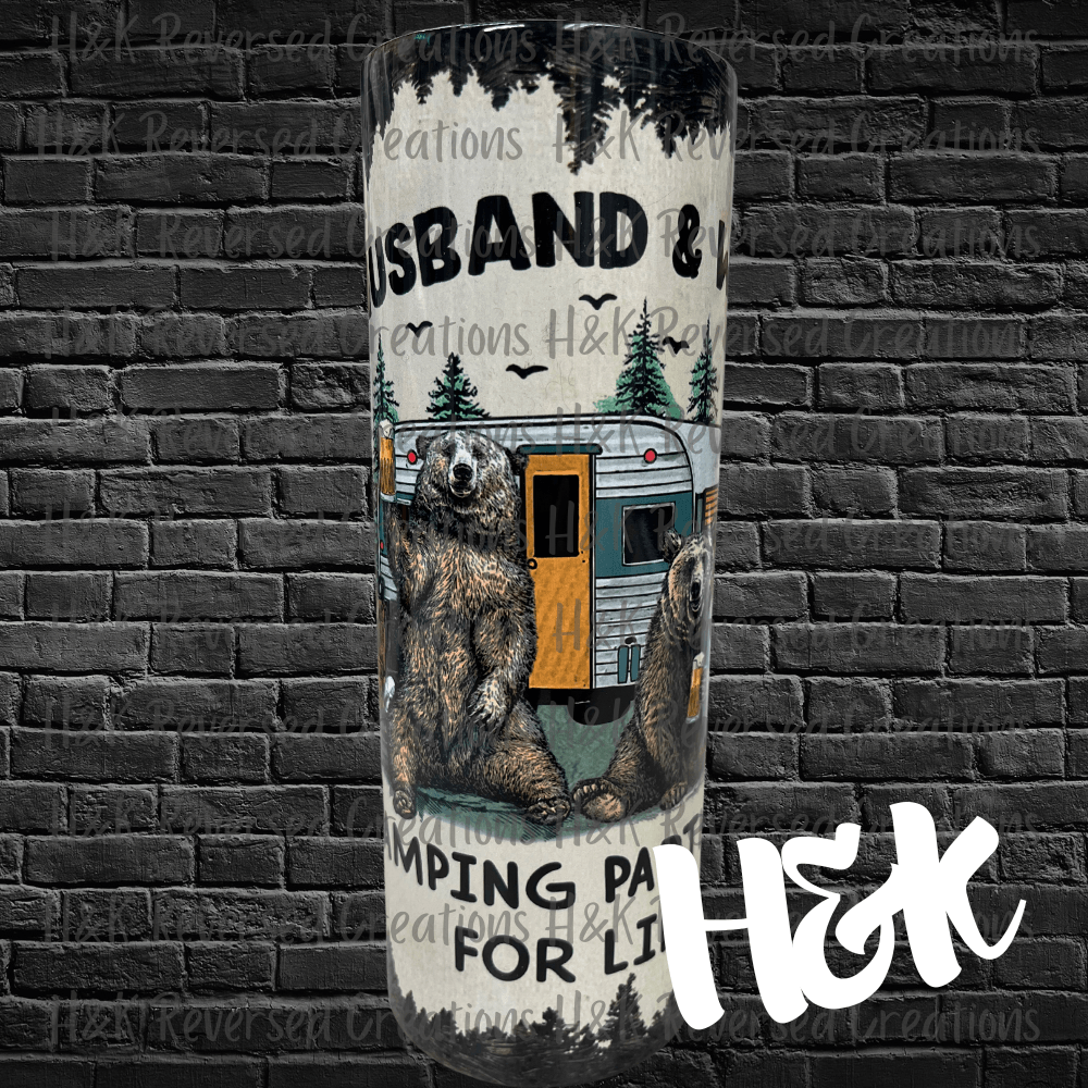 Camping Partners For Life Tumbler - H&K Reversed Creations 