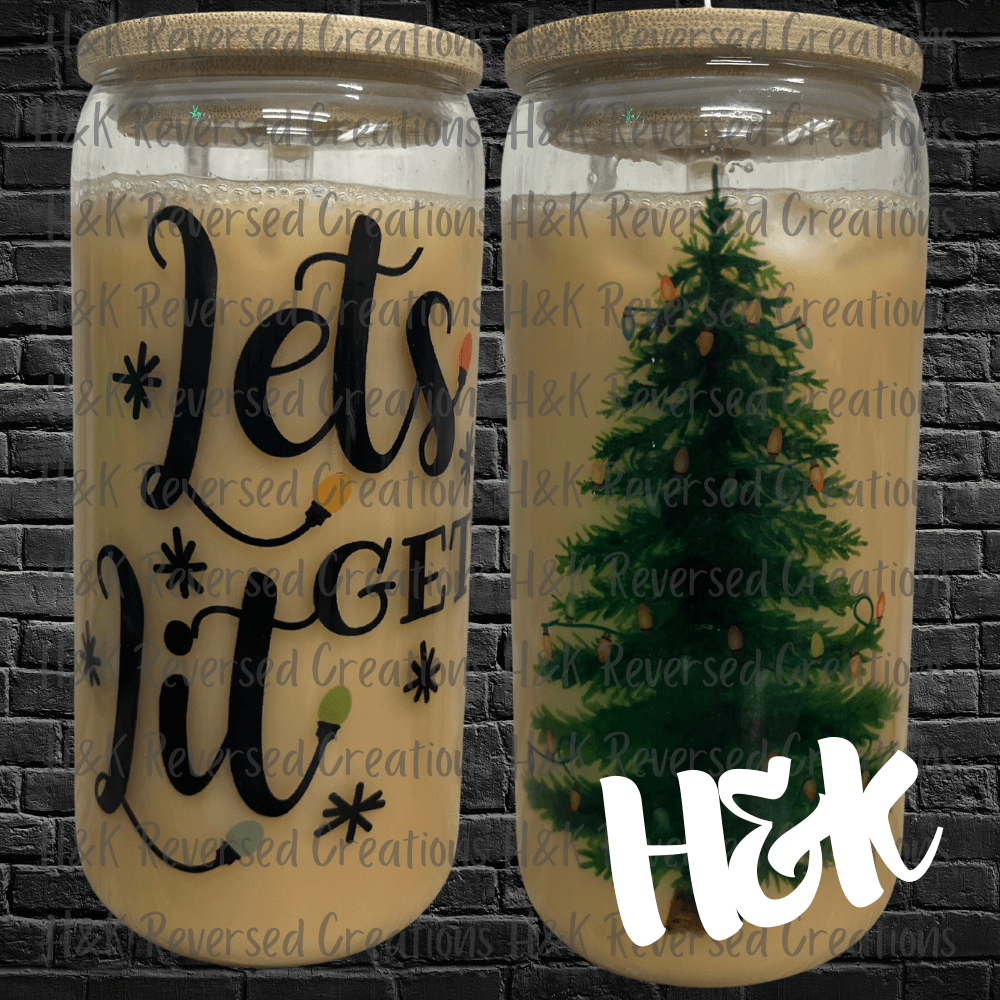 Lets Get Lit Glass Can - H&K Reversed Creations 