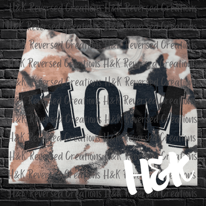 Mom Cowhide Crewneck - H&K Reversed Creations 