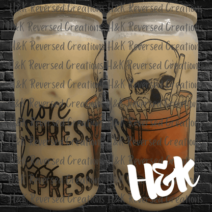 More Espresso Glass Can - H&K Reversed Creations 