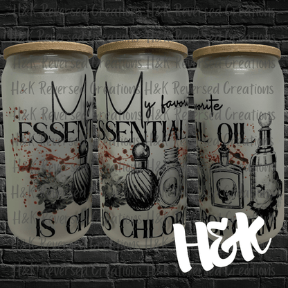 My Favorite Essential Oil Glass Can - H&K Reversed Creations 