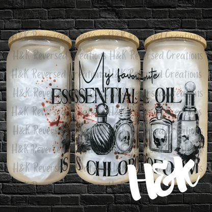 My Favorite Essential Oil Glass Can - H&K Reversed Creations 