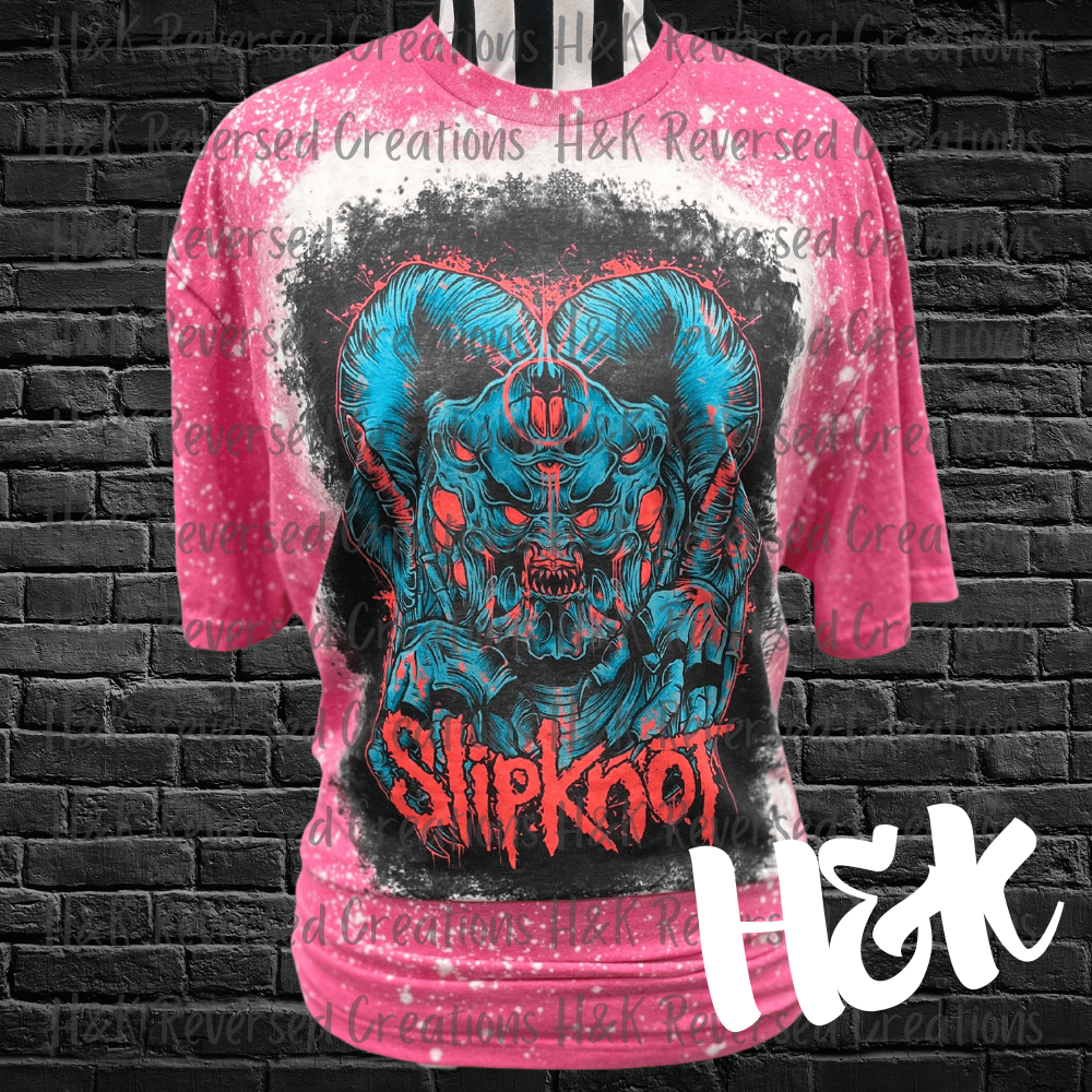 Slipknot Bleached Tee - H&K Reversed Creations 