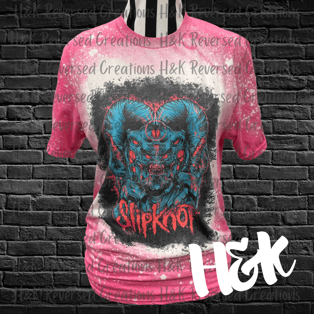 Slipknot Bleached Tee - H&K Reversed Creations 