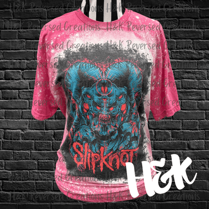 Slipknot Bleached Tee - H&K Reversed Creations 