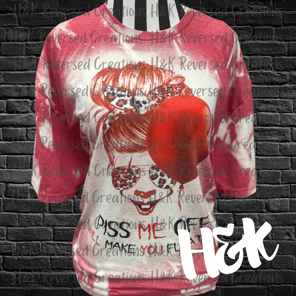 Piss Me Off Bleached Tee - H&K Reversed Creations 