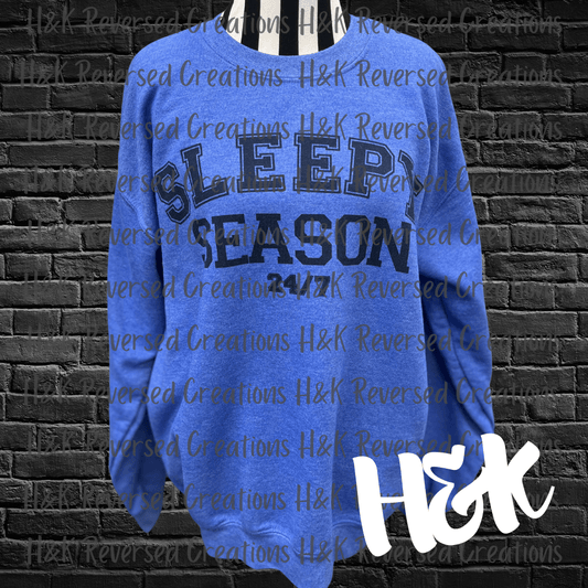 Sleepy Season Crewneck - H&K Reversed Creations 