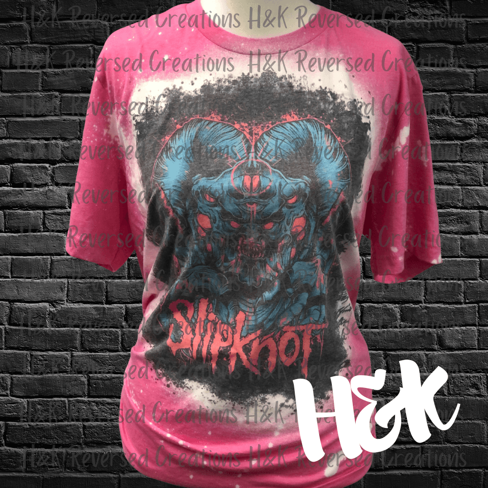 Slipknot Bleached Tee - H&K Reversed Creations 