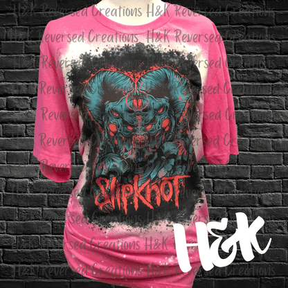 Slipknot Bleached Tee - H&K Reversed Creations 