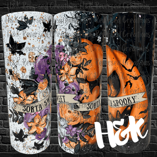 Sorta Sweet Sorta Spooky Tumbler - H&K Reversed Creations 