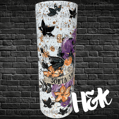 Sorta Sweet Sorta Spooky Tumbler - H&K Reversed Creations 
