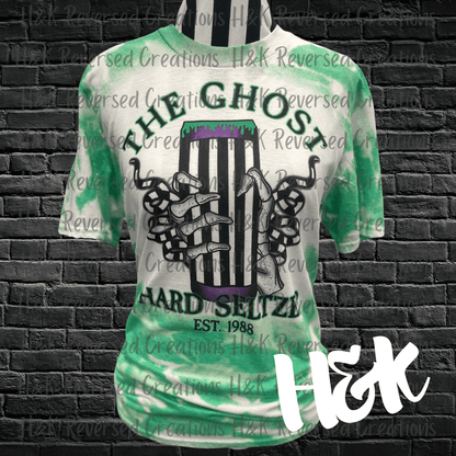 The Ghost Hard Seltzer Bleached Tee - H&K Reversed Creations 