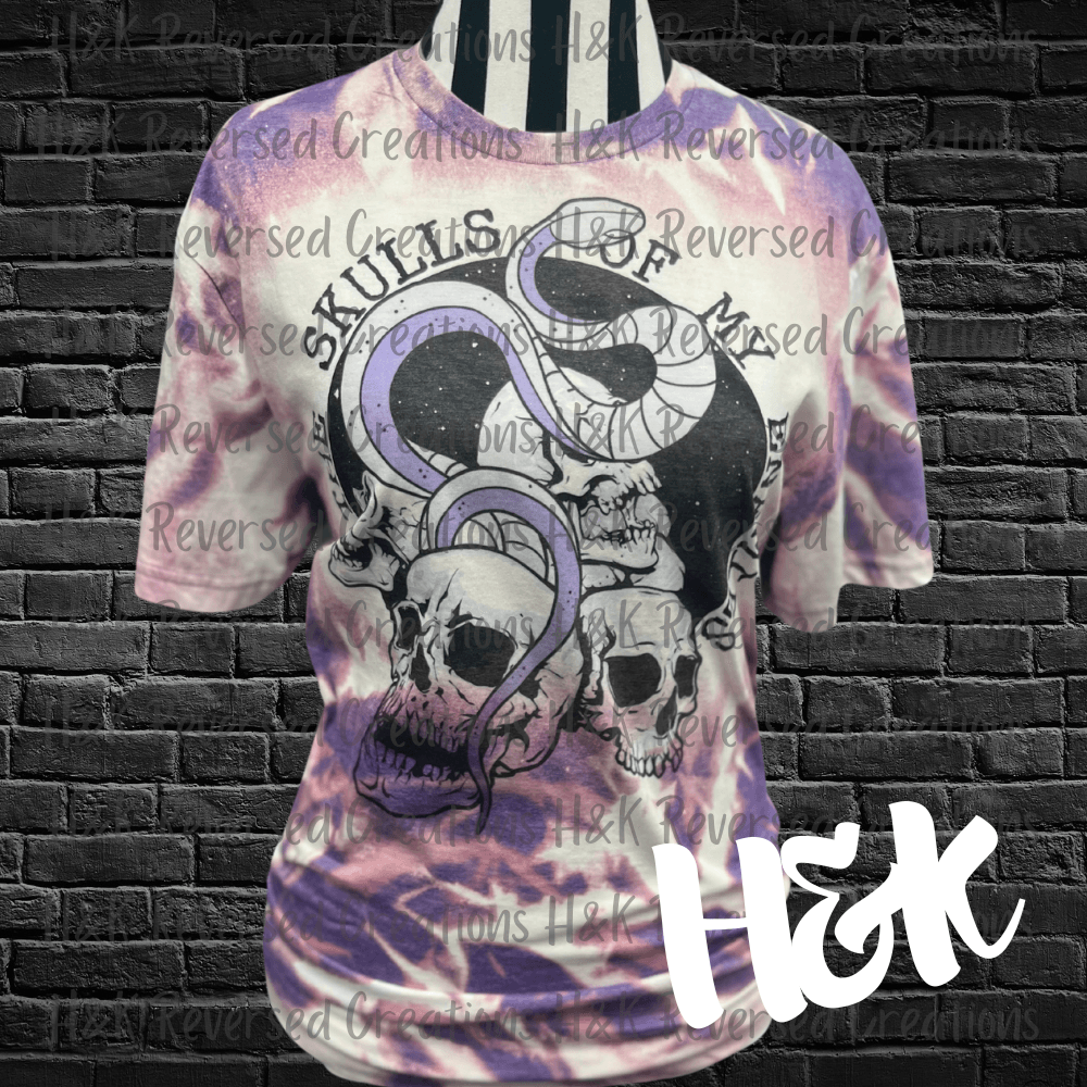 The Skulls Of My Enemies Bleached Tee - H&K Reversed Creations 