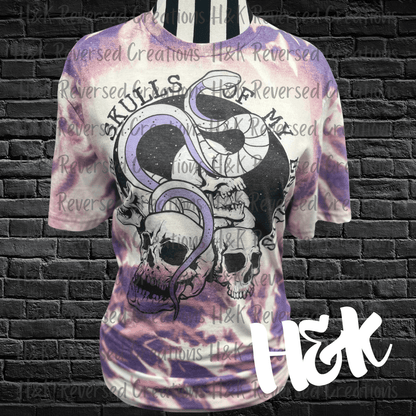 The Skulls Of My Enemies Bleached Tee - H&K Reversed Creations 